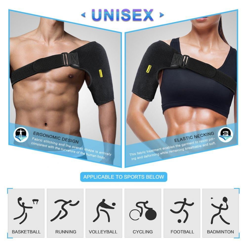 WALFRONT Adjustable Neoprene Shoulder Brace Rotator Cuff Support Shoulder Compression Wrap