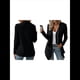 thumbnail image 2 of Cárdigan Ligero, Drapeado y Abierto para Mujer, Prenda Exterior Informal de Punto de Larga. Negro L, 2 of 6