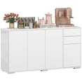 thumbnail image 1 of HOMCOM Kitchen Sideboard with Push-Open Drawers and Storage Cabinets, 1 of 10