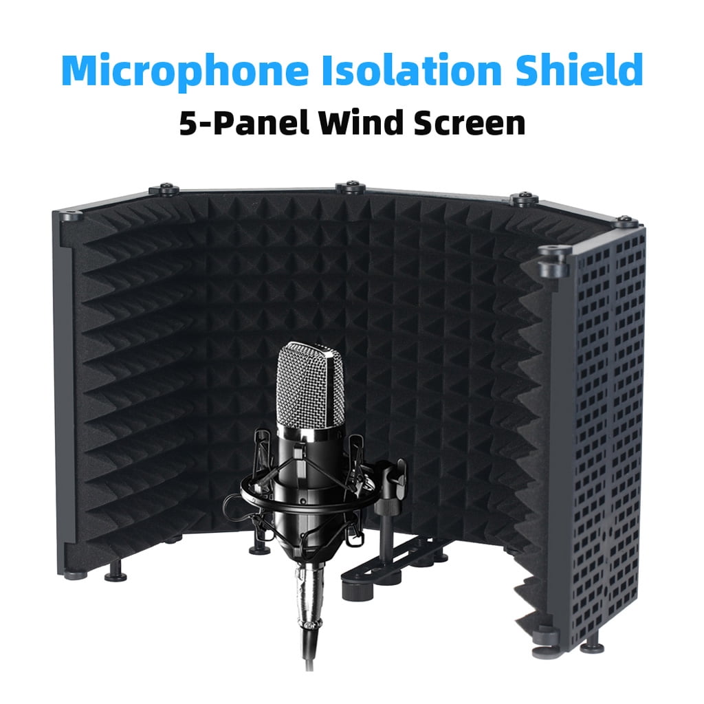 Isolation Can Fixed on a Desk or Tabletop Microphone Stand Sturdiness 10.12in Panel Heights Long Lasting Perform