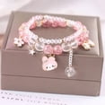 thumbnail image 6 of Sanrioed My Melody Bracelet Fashion Cute Crystal Beads Kawaii Cinnamorol Kuromi Accessories Jewelry Kawaii Toy Gril Gift, 6 of 7