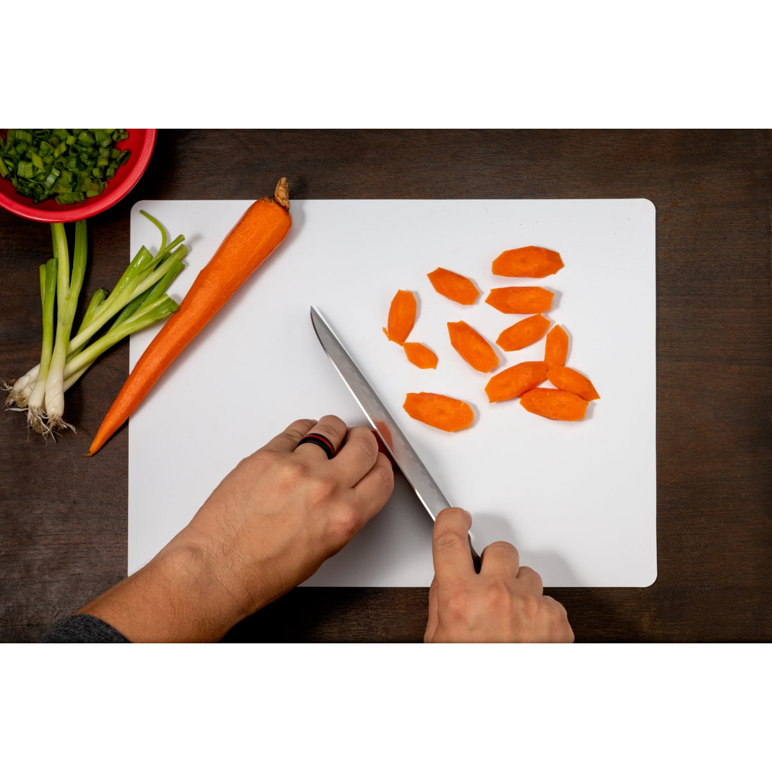 Disposable Plastic Cutting Board | Easy To Use Flexible Cutting Board  Sheets with Built In Sliding Cutter | for Cooking Prep, Commercial,  Traveling