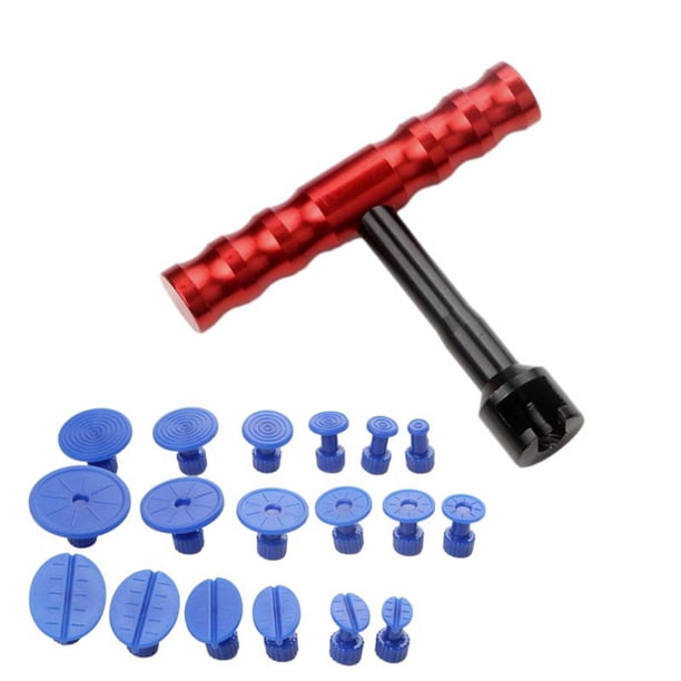 Paintless Dent Removal Tool Kit (18pcs), Tabs/T-Bar/Hammer, Car Truck Door Dings/Hail Damage Repair