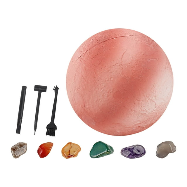 F Jupiter Planet Children Archaeological Excavation Toy, Gem Mining Science Educational Kit Solar System