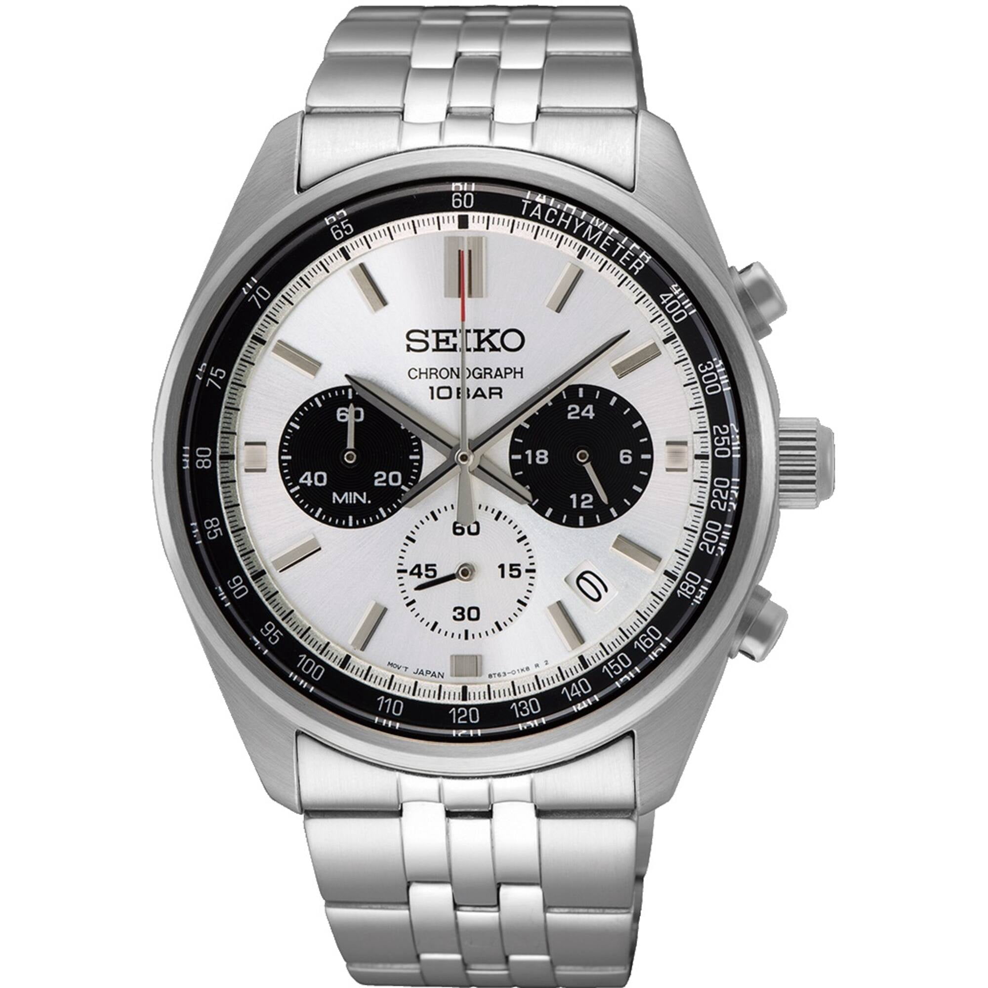 Seiko Motorsports Chronograph Quartz Silver Dial Men's Watch SSB425P1