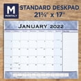 thumbnail image 2 of At-A-Glance 2022 Slate Blue Monthly Desk Pad, Large, 21 3/4" x 17", 2 of 6