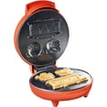 thumbnail image 3 of Daniel Tiger Waffle Maker Iron- Electric Nonstick Waffler Feat. 3D Mini Character Shaped Waffles Pancakes- Daniel Tiger, Katerina KittyCat & Trolley- Breakfast Fun for Kids, 3 of 5