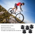 thumbnail image 4 of Becaristey 5 Pièces Vélo Tige Boulons Fiables Résistant à l'Usure Universelles Vis de Machine VTT Vélo Accessoires pour Pédalier Plaque Simple Noir 1Set, 4 of 6