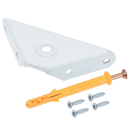 

Uxcell 55mm x 55mm Angle Corner Brackets Iron Baking Varnish White 4Pcs