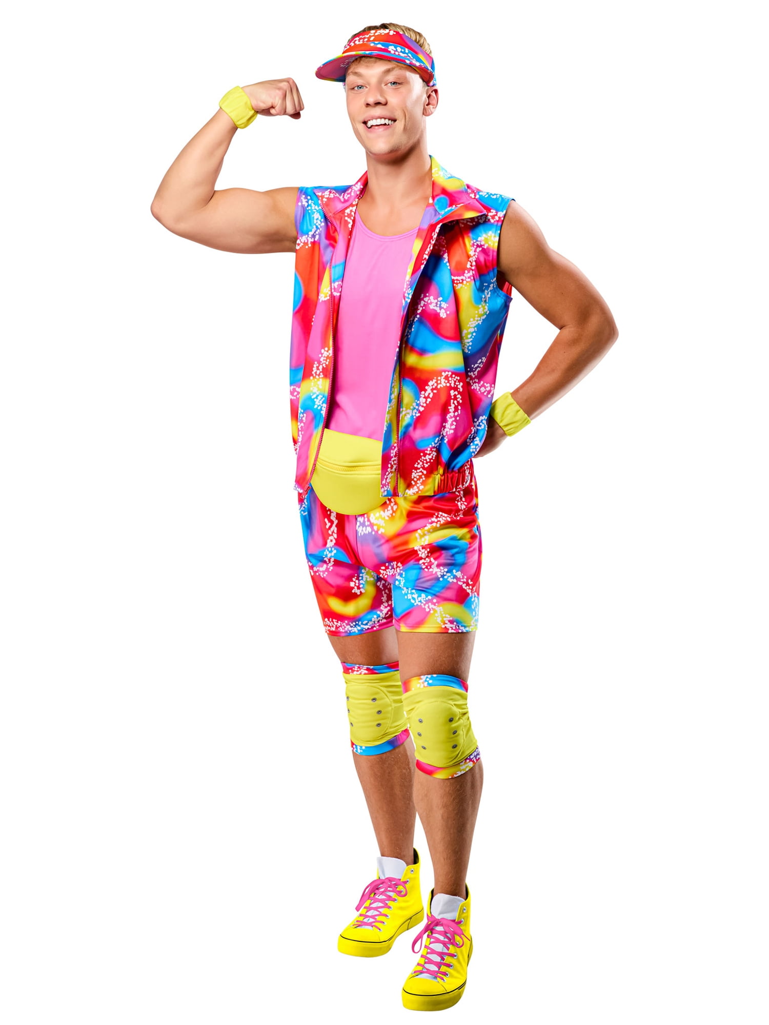 Barbie Movie Neon Rollerblading Ken Costume for Adults by Rubies, Men's