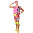 thumbnail image 2 of Barbie Movie Neon Rollerblading Ken Costume for Adults by Rubies, Men's XL, 2 of 5