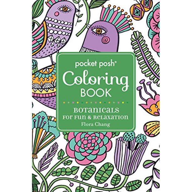 Pocket Posh Adult Coloring Book Botanicals for Fun & Relaxation