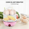 thumbnail image 2 of Wrea Egg Cooker,14 Egg Capacity Rapid Electric Egg Boiler Maker with Auto Shut Off Feature, Pink, 2 of 8
