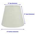 thumbnail image 3 of Meriville Set of 6 Eggshell Linen Clip On Chandelier Lamp Shades, 4-inch by 6-inch by 5-inch, 3 of 5