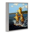 thumbnail image 4 of Stupell Industries Water Skiing Chicks Coastal Painting Gray Framed Art Print Wall Art, 12 x 12, 4 of 10
