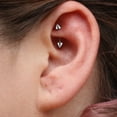 thumbnail image 4 of 8Pcs Eyebrow Piercing Jewelry Curved Barbell Tiny Eyebrow Ring Labret Lip Jewelry Ear Rook Navel Small Belly Button Ring 16g FJH, 4 of 7
