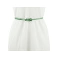 thumbnail image 4 of Cinturón de Cuero para Mujeres INSPIRE CHIC, Cinturón de Cintura Anudado de Moda para Vestido Verde Claro, 4 of 5