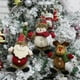 thumbnail image 2 of 6 piezas de adornos navideños, muñeco de nieve, alce, regalo de Navidad, muñeco de peluche pequeño para colgar en el árbol de Navidad, suministros para colgar, 2 of 5