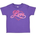 thumbnail image 3 of Inktastic Love in Red and Pink with Heart Boys or Girls Toddler T-Shirt, 3 of 5