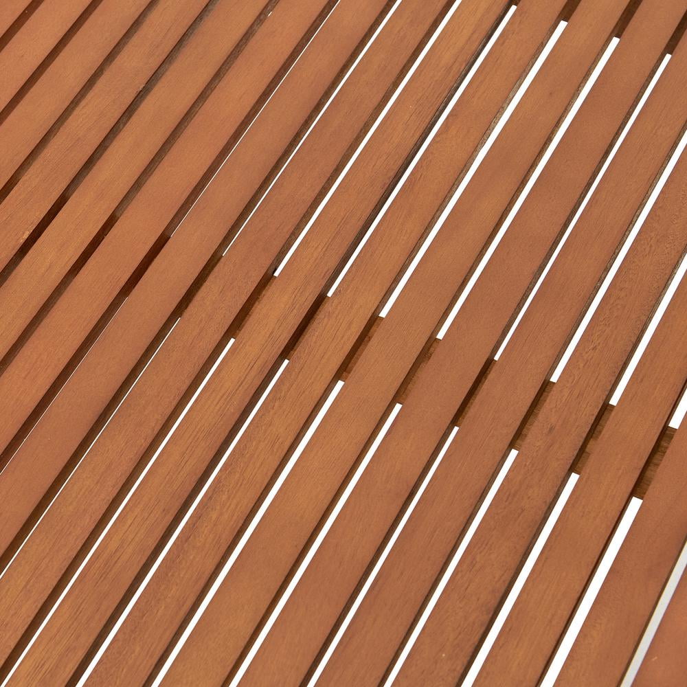 Alaterre Furniture Stamford Eucalyptus Wood Outdoor Rectangle Coffee Table, Natural
