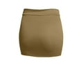 thumbnail image 2 of J. METHOD Women's Mini Skirt Stretch Knit Bodycon Slim Fit Pencil Solid Skirts Made in USA NEWSK09 Mocha S, 2 of 6