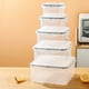 thumbnail image 4 of Plastic Food Storage Containers Set with Lids Kitchen Pantry Organization 5-Piece, 4 of 6