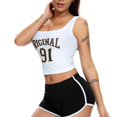 thumbnail image 3 of Defitshape Women's Running Yoga Pants Gym Shorts Sexy Short Mid Rise Slim Fit Lightweight Summer Beach Sweatpants Black 16, 3 of 4