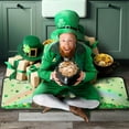 thumbnail image 6 of St. Patrick''s Day Gnomes Kitchen Rugs Set 2 Pieces Non-Slip Green Kitchen Floor Rug and Mat Cushioned Kitchen Runner Rug for Indoor Holiday Decor 17"x47"+17"x30", 6 of 6