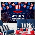 thumbnail image 7 of luoshd Independence Day Decorations Congratulations Independence Day Banner Holiday Party Decorations Hanging Flags Patriotic Decorations Photo Backdrops, 7 of 7