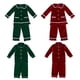 thumbnail image 2 of Nuevos pijamas de Navidad para niños, pijamas para niños, niño niña, PJS, encaje de terciopelo rojo, ropa de dormir de invierno de lujo, conjuntos de diseñador, 2 of 4