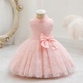 thumbnail image 5 of iiniim Toddler Baby Girls Christmas Dress Snowflake Print Wedding Party Dresses Special Occasion, 5 of 7