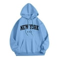 thumbnail image 2 of guisaled Men Hoodies Pullover Graphic Warm Fleece Hooded Sweatshirts Long Sleeve Casual Drawstring Lightweight Hoodie with Kangaroo Pockets, 2 of 6