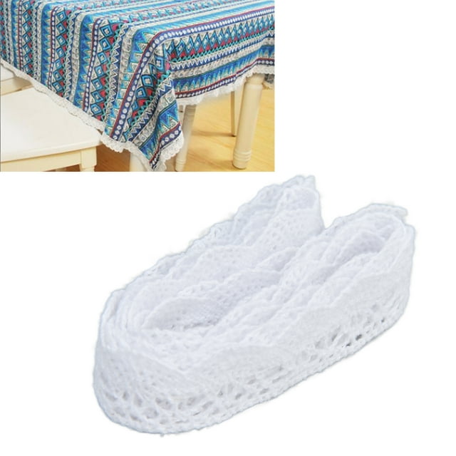VGEBY Lace Ribbon DIY Cotton Net 2cm Width 20 Yards Elegant Fabric Lace Trim for Curtain Clothes Tablecloth Gift Package,Embroidery Lace,Net Ribbons