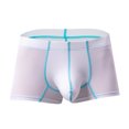 thumbnail image 2 of Bixock Boxer Briefs for Men,Men's Underwear Ice Silk Solid Color Pouch Enhanced Breathable Stretch Briefs, 2 of 6