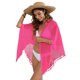 thumbnail image 1 of Pareos de Playa Bohemios para Mujer, Pareos de Transparente para Bikini, Faldas para Trajes de Baño. Rosa Roja Talla Única, 1 of 8
