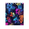thumbnail image 5 of Flowers Graffiti Curtains Black Out Curtains for Sliding Glass Doors Bedroom Living Room Bathroom 2 Panels Set, 5 of 5