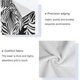 thumbnail image 3 of Dreamtimes Bath Towel Sets for Bathroom Hand Towels Fingertip Towels Animal Zebra Leopard Print 3 Piece Decorative Soft Cotton Absorbent, 3 of 6