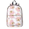 thumbnail image 1 of Mochila con estampado de donuts de Pug, mochila para portátil, mochila de viaje, mochila de negocios para mujeres y hombres., 1 of 5