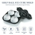 thumbnail image 3 of SNADYAH 4-Cavity Silicone Golf Ice Ball Molds for Cocktails, Beer, Party Trays, 3 of 8