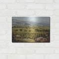 thumbnail image 3 of Luxe Metal Art 'Vineyards to Vaca Mountains' by Ellie Freudenstein, Metal Wall Art, 16"x12", 3 of 7