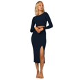 thumbnail image 6 of Womens Dresses Tight Kink Slit Long Sleeve Hollow Dress Slim Fit Hip Sexy Skirt, 6 of 6