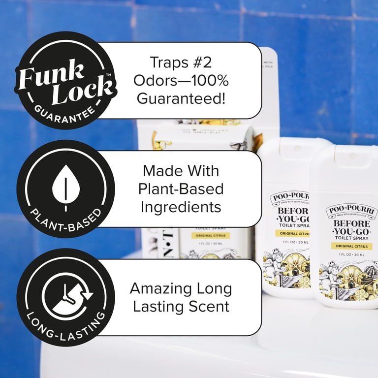 Poo-Pourri, Toilet Spray, Original Citrus 30ml 2pk, Pocket