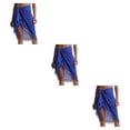 thumbnail image 1 of Qarigey Poliéster Niñas Plegable Casual Bohemio Romántico Verano Vacaciones Compras Citas Playa Jugando Faldas Azul Type1 NO1, 1 of 6
