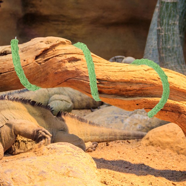 unbranded Vid Decorativa Para Terrarios Con Rama Artificial Resistente Para Reptiles