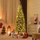 thumbnail image 1 of Costway Árbol de Navidad preiluminado de 180 cm con bisagras y lápiz delgado de Navidad con 250 luces LED y 618 puntas, 1 of 3