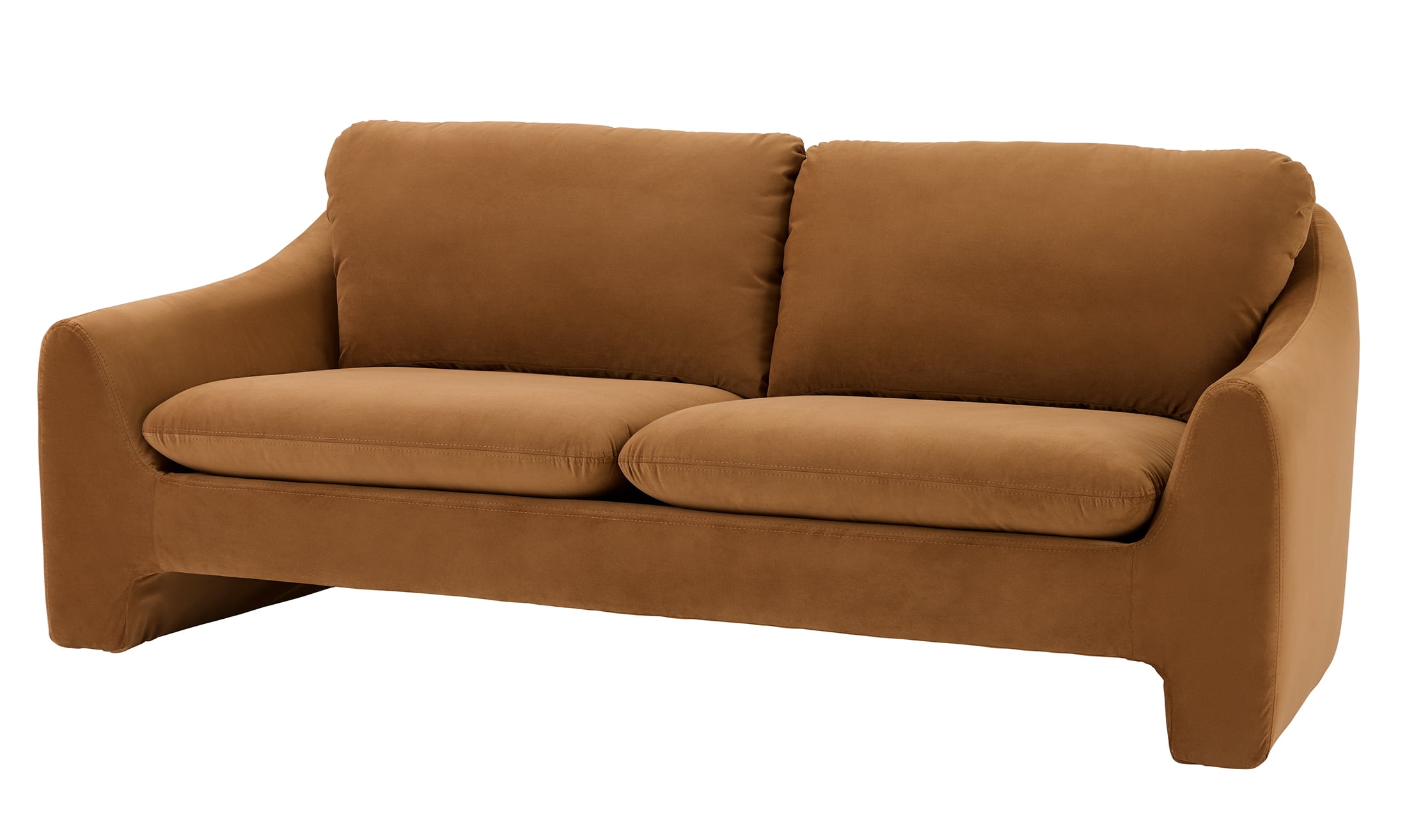 Better Homes & Gardens Emerson Sofa, Ochre Velvet