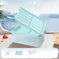 thumbnail image 2 of Ice Cube Tray 10-Compartment Silicone Mold with Lid and Ice Scoop for Home Use, 2 of 5