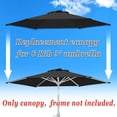 thumbnail image 3 of ALUVIERA 9ft 6ribs Umbrella Canopy Cover Replacement Top Canopy for Patio Umbrella, 3 of 5