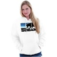 thumbnail image 3 of SoDak South Dakota Buffalo Vacation Unisex Plus Fleece Graphic Hoodie Brisco Brands 2X, 3 of 5