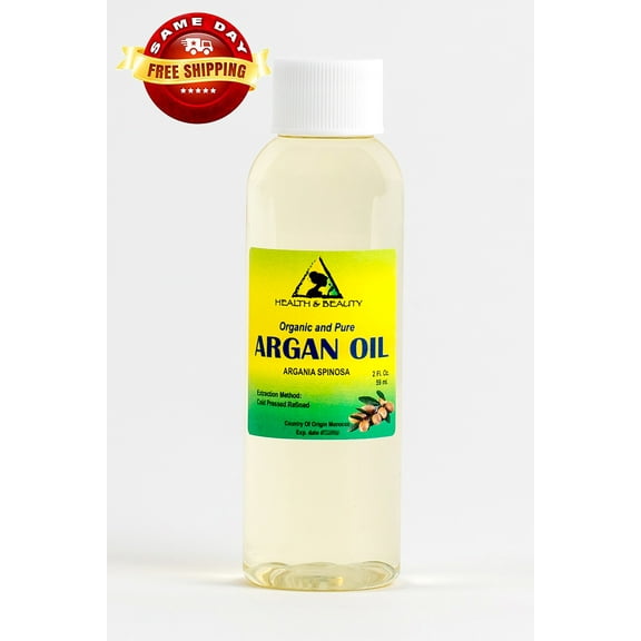 Argan Oil Refined Organic Moroccan Cold Pressed Premium Hair Oil 100% Pure 2 oz